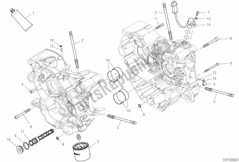 Wszystkie części do 10a - Para Pó? Korb Ducati Multistrada 950 S Touring 2020